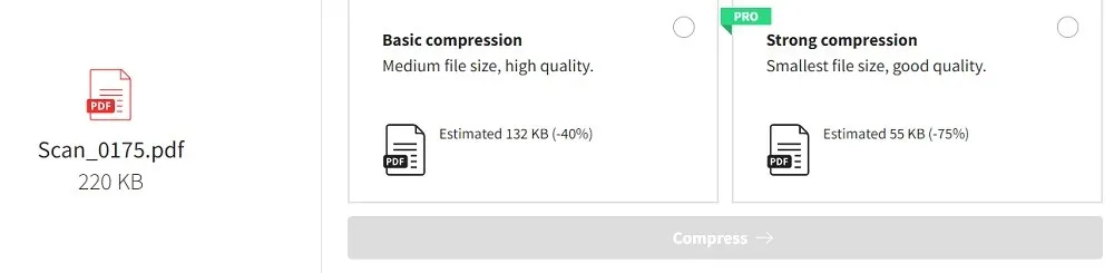 small pdf compress