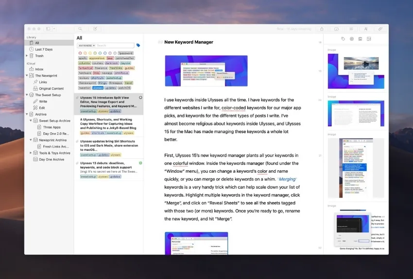 note taking app for mac ulysses