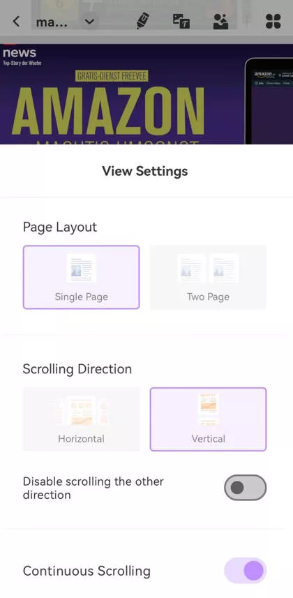 read pdf updf android