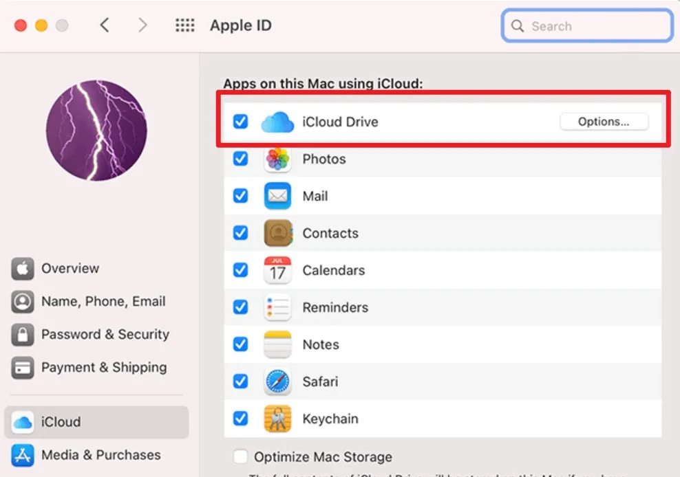 icloud file storage