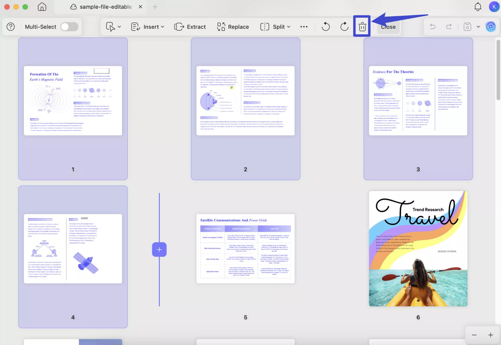 compress pdf mac delete the unwanted pages to compress PDF on Mac with UPDF