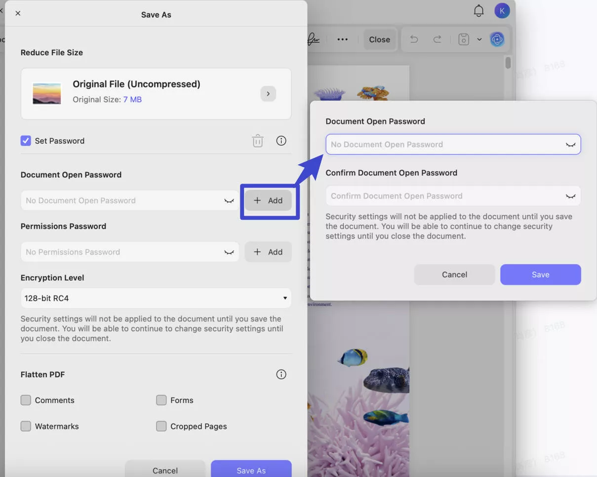open password encrypt pdf mac