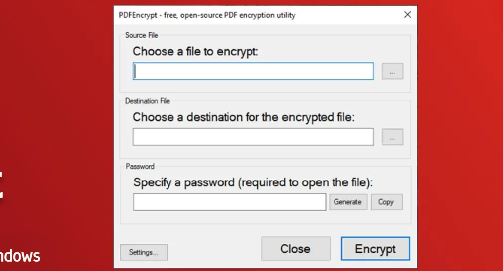 hacer pdf protegido con contraseña con pdfencrypt