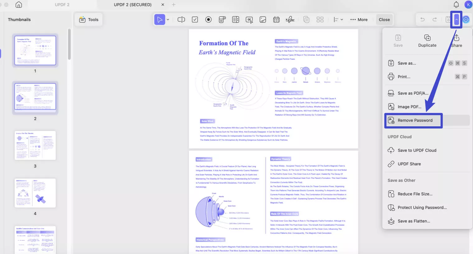 remove security edit password protected pdf
