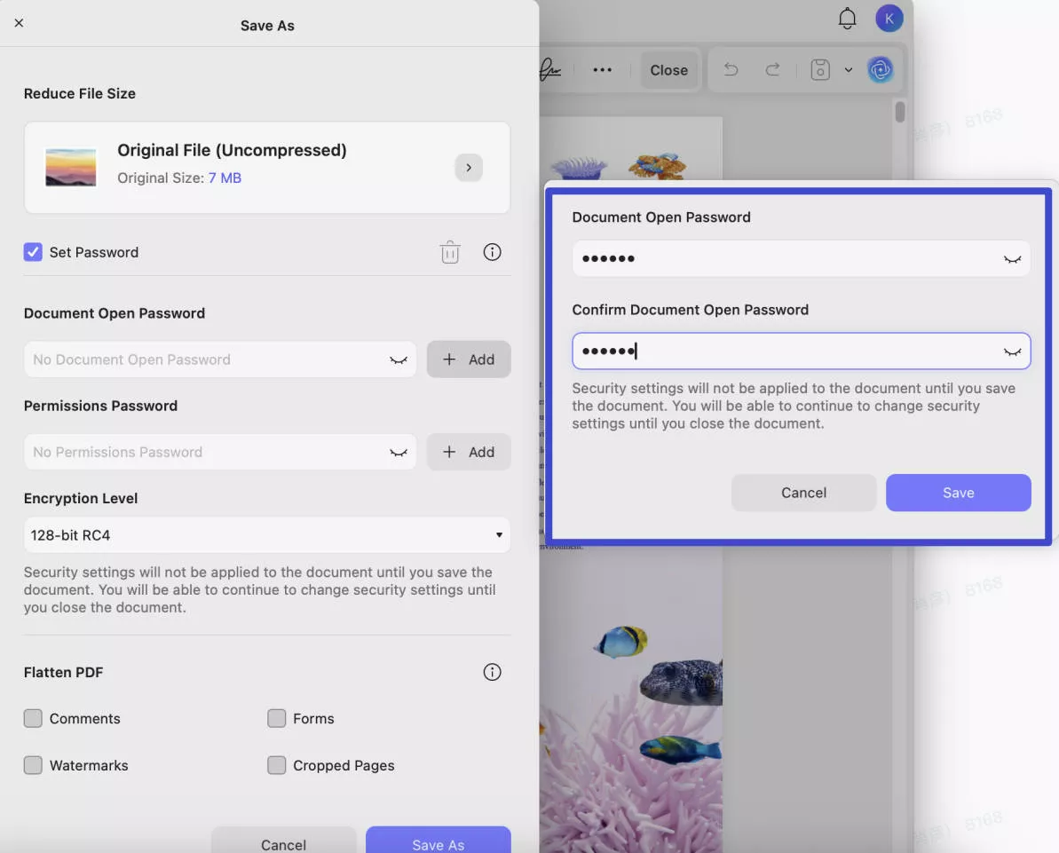 document open how to encrypt a pdf on mac