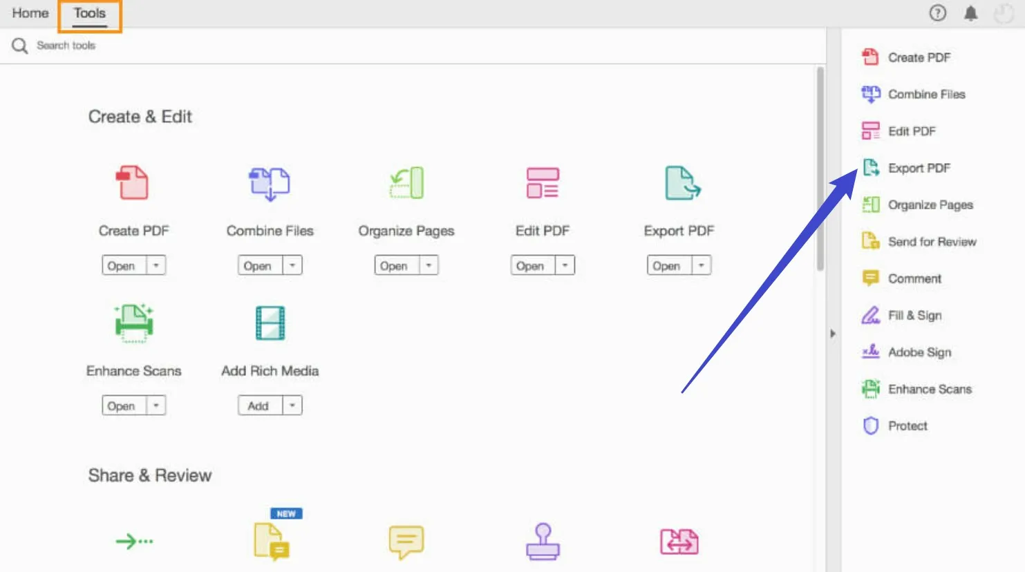 kostenloser PDF zu Excel Umwandler Acrobat Pro DC