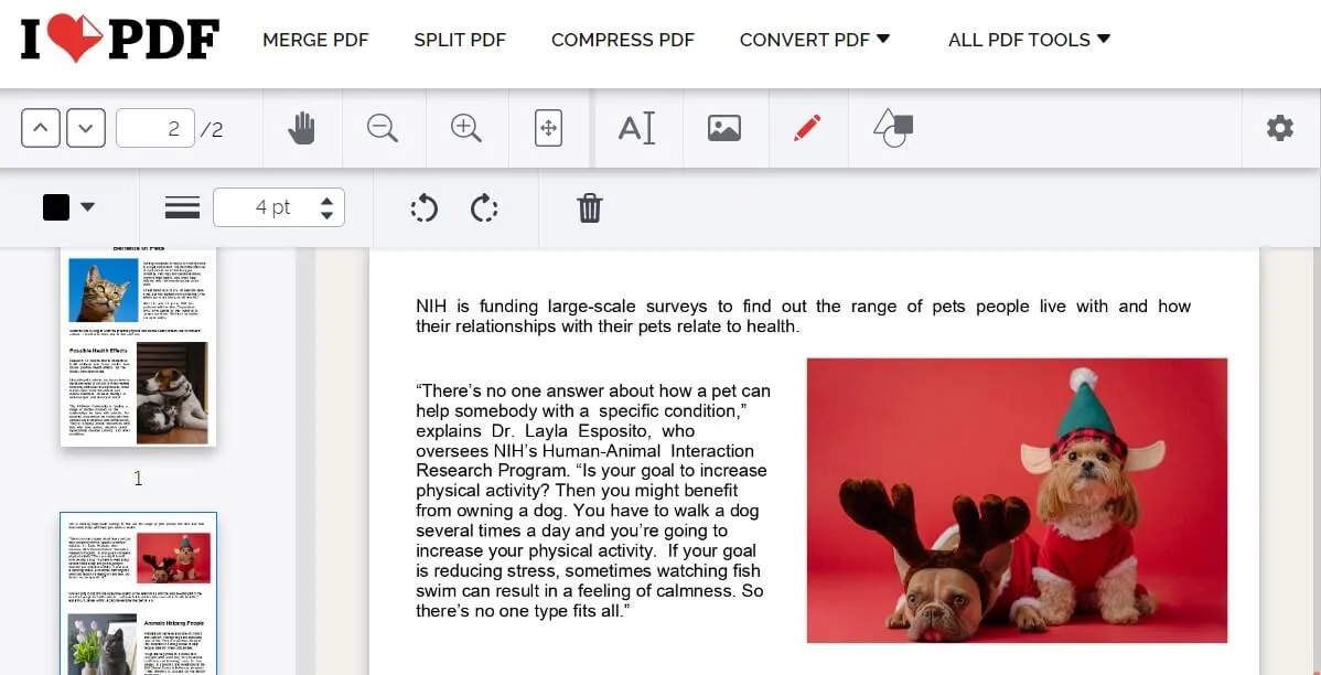 ilove pdf editor