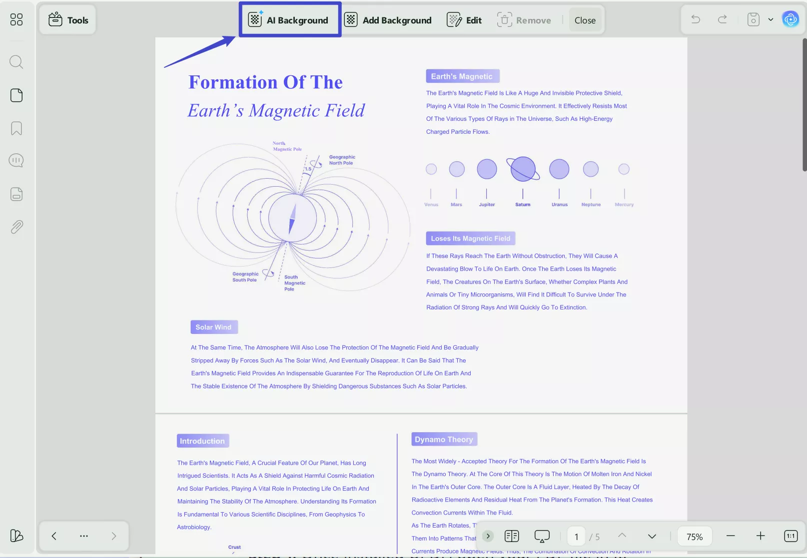 choose ai background