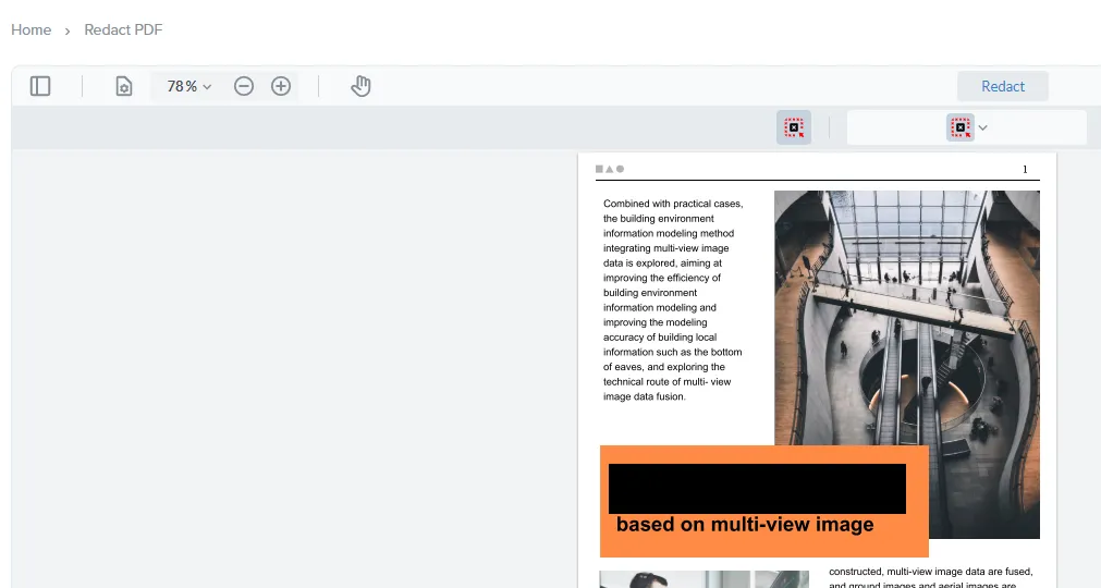 onlineでPDFのテキストに墨消しをする