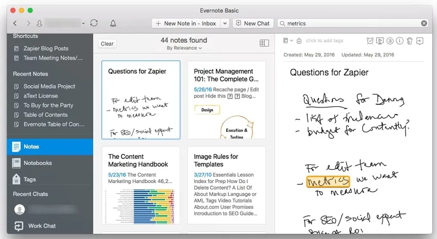 Evernoteで手書き文字をテキストに変換