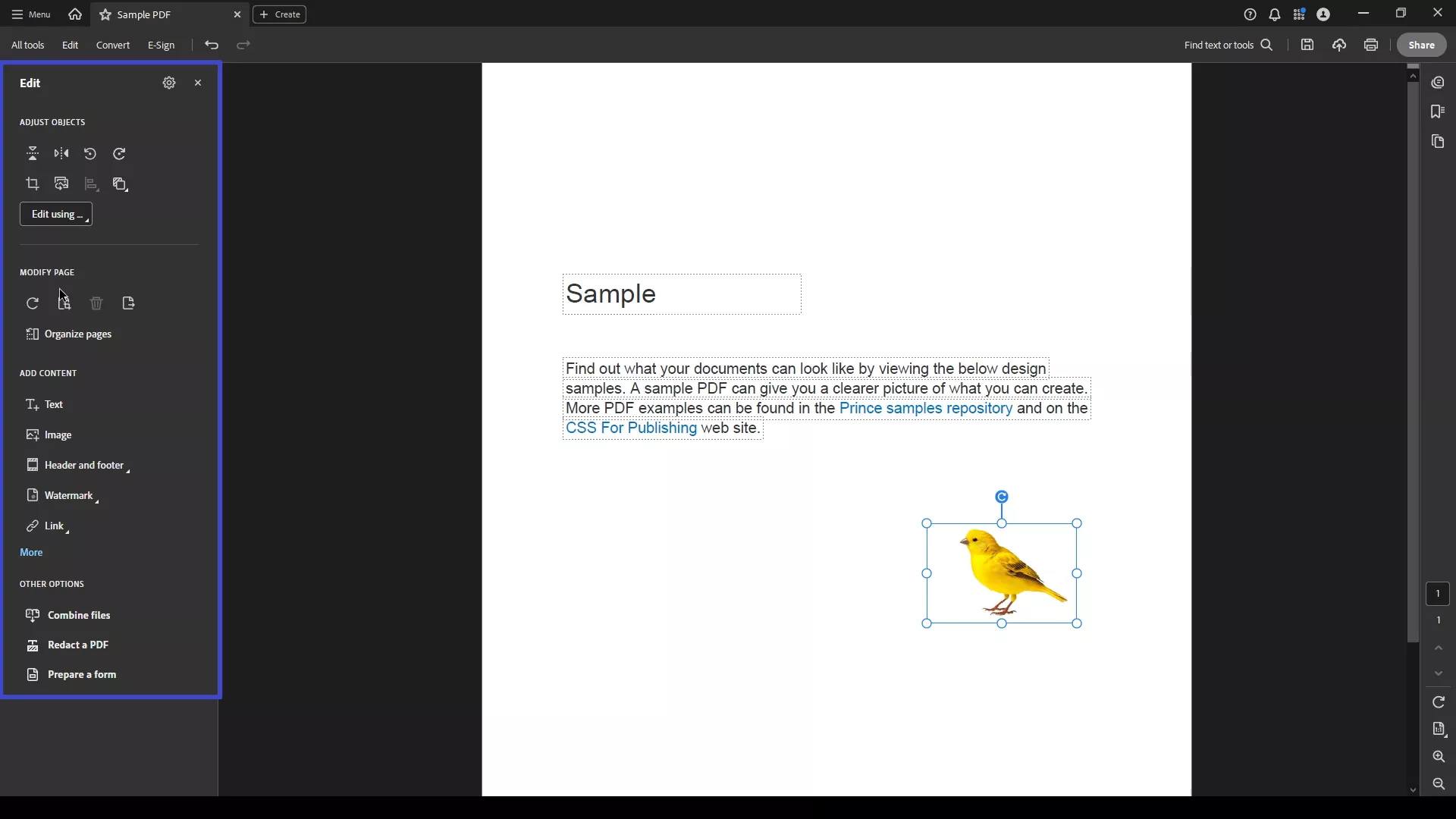 edit pdf in adobe acrobat