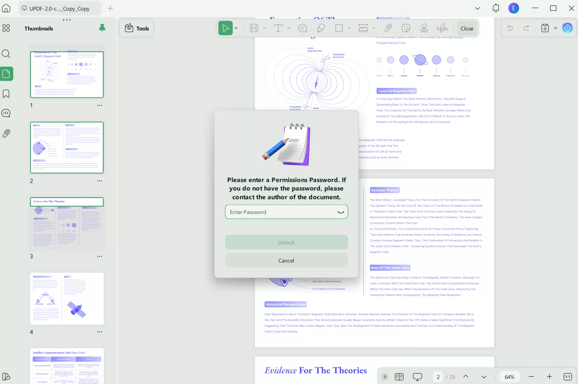 remove pdf restrictions with UPDF