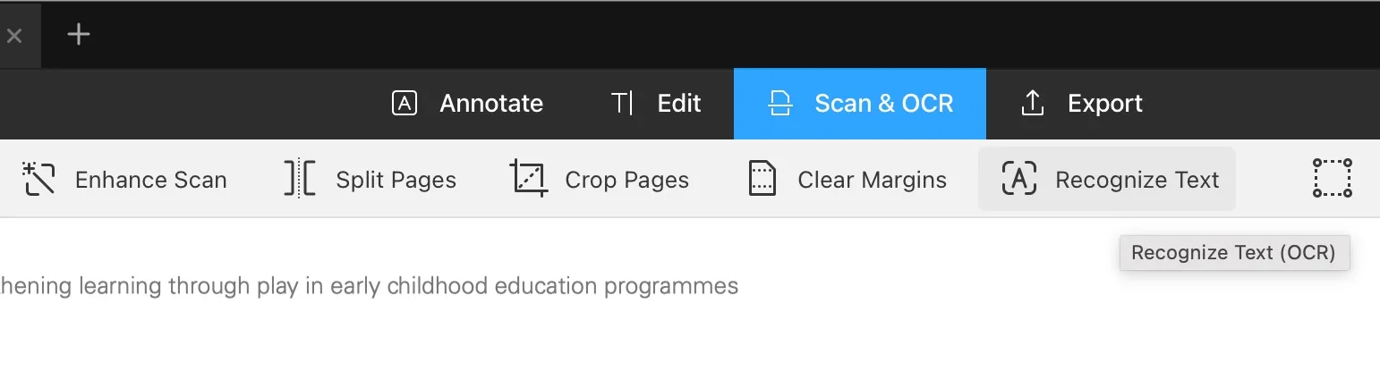 PDF expert OCR