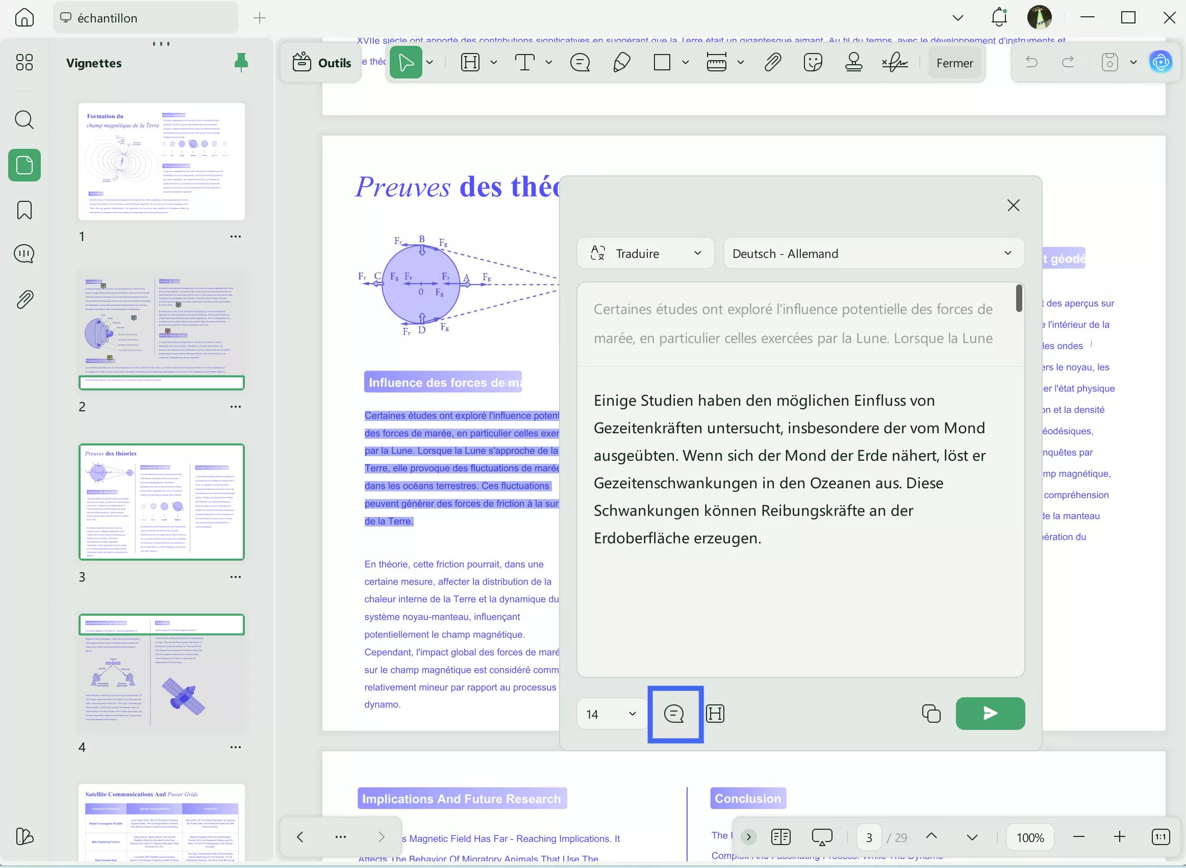 traduire pdf avec AI