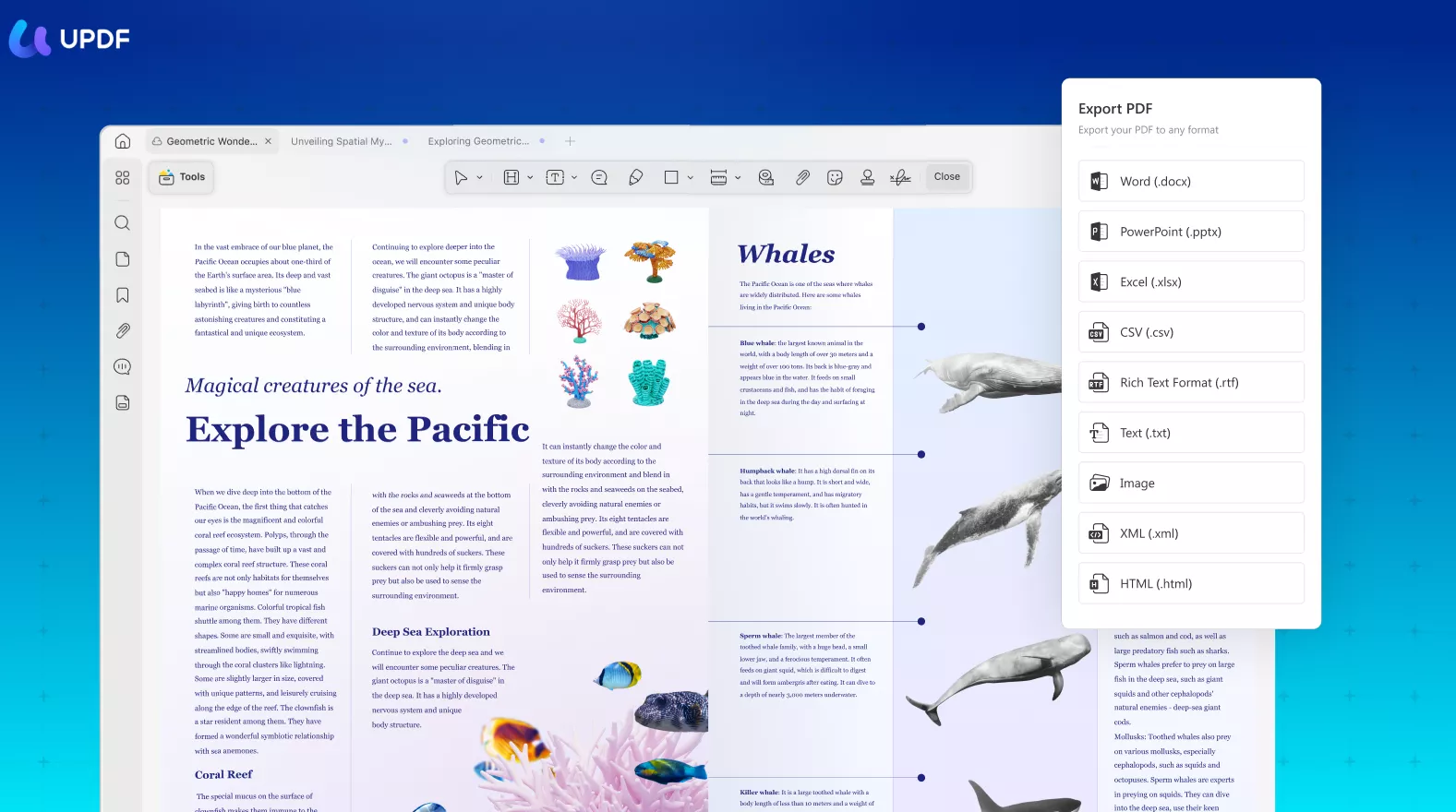Konvertieren Sie PDF mit UPDF in jedes beliebige Format