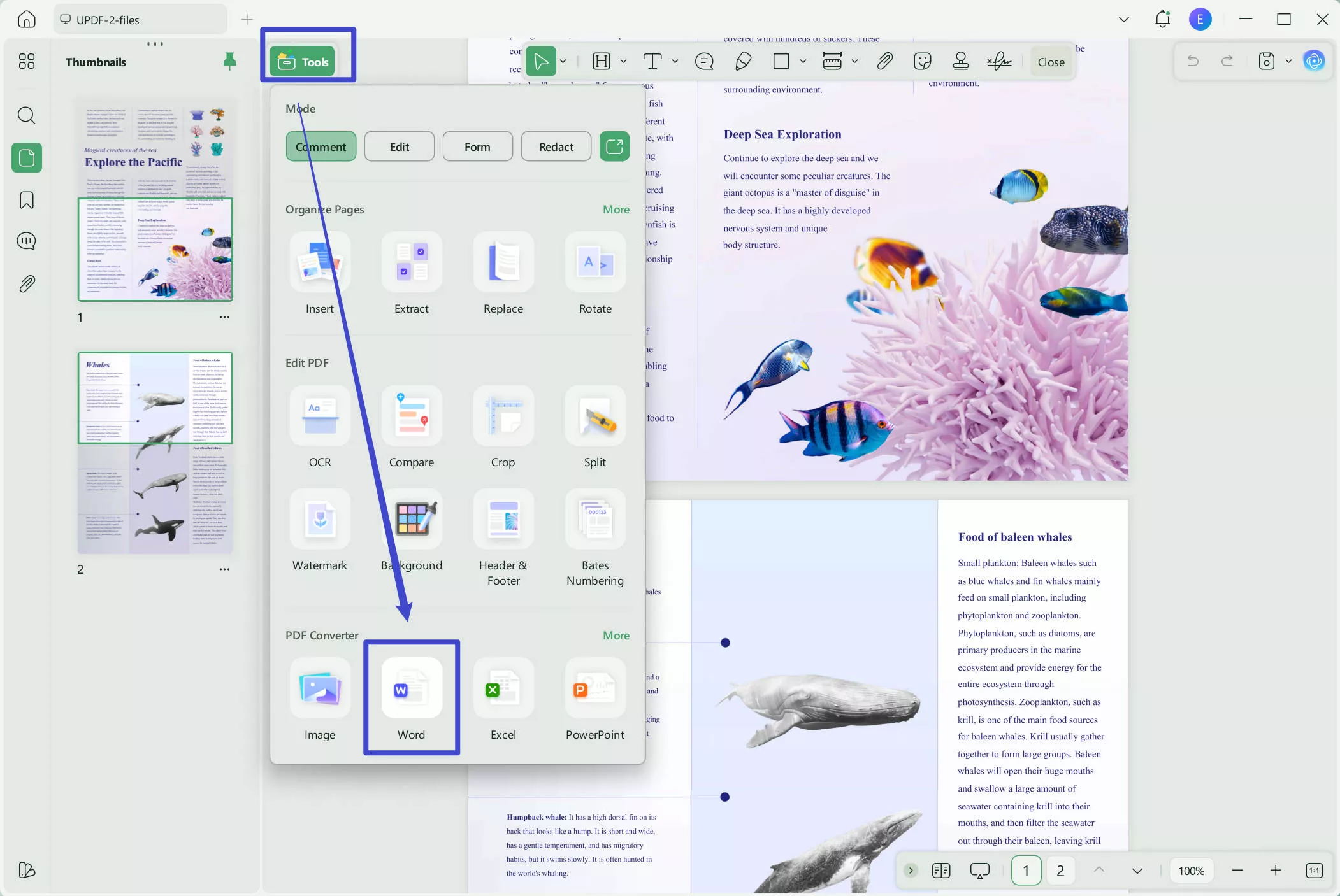 pdf to word converter updf