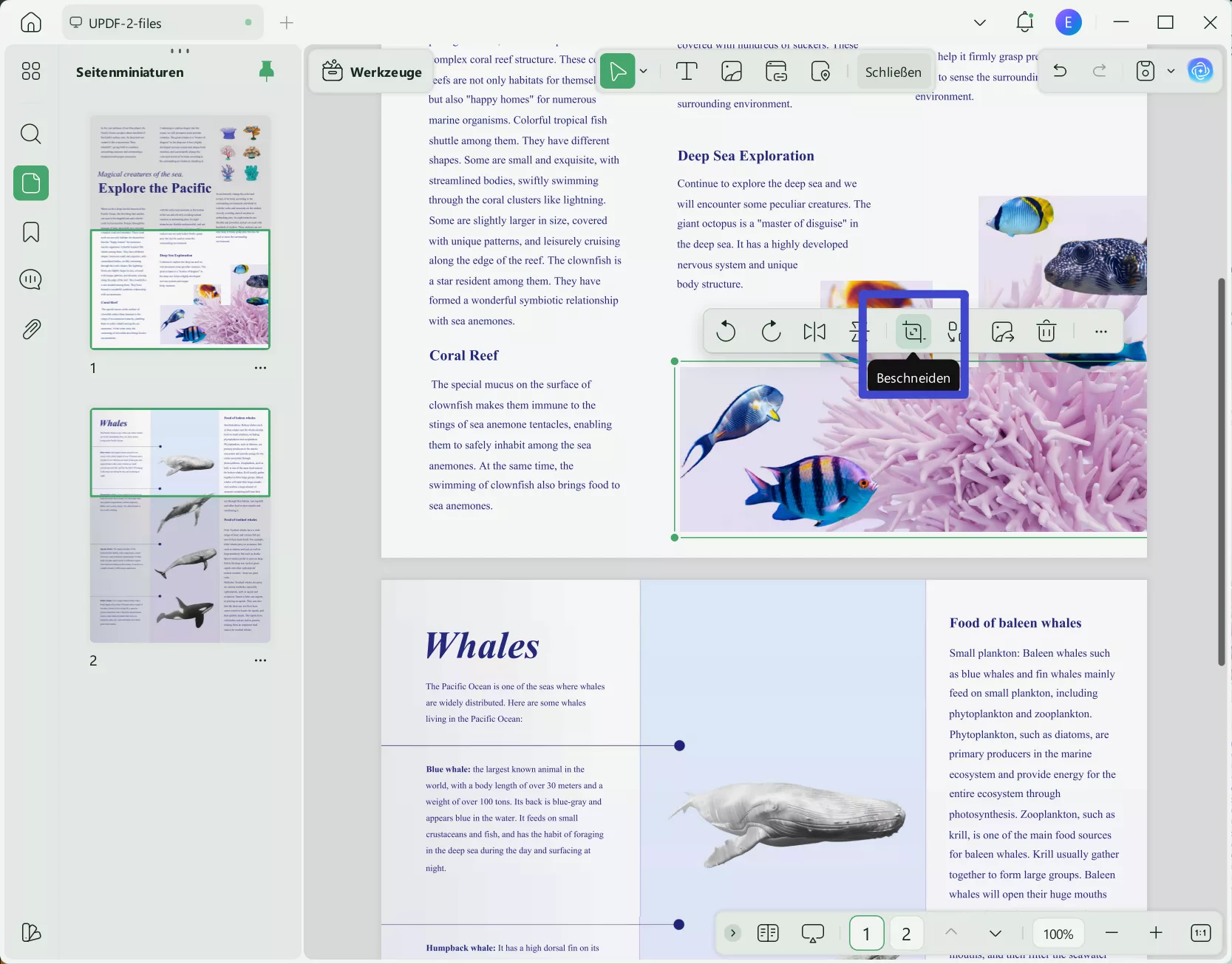 Schneiden Sie Bilder aus PDF aus, indem Sie sie zuschneiden