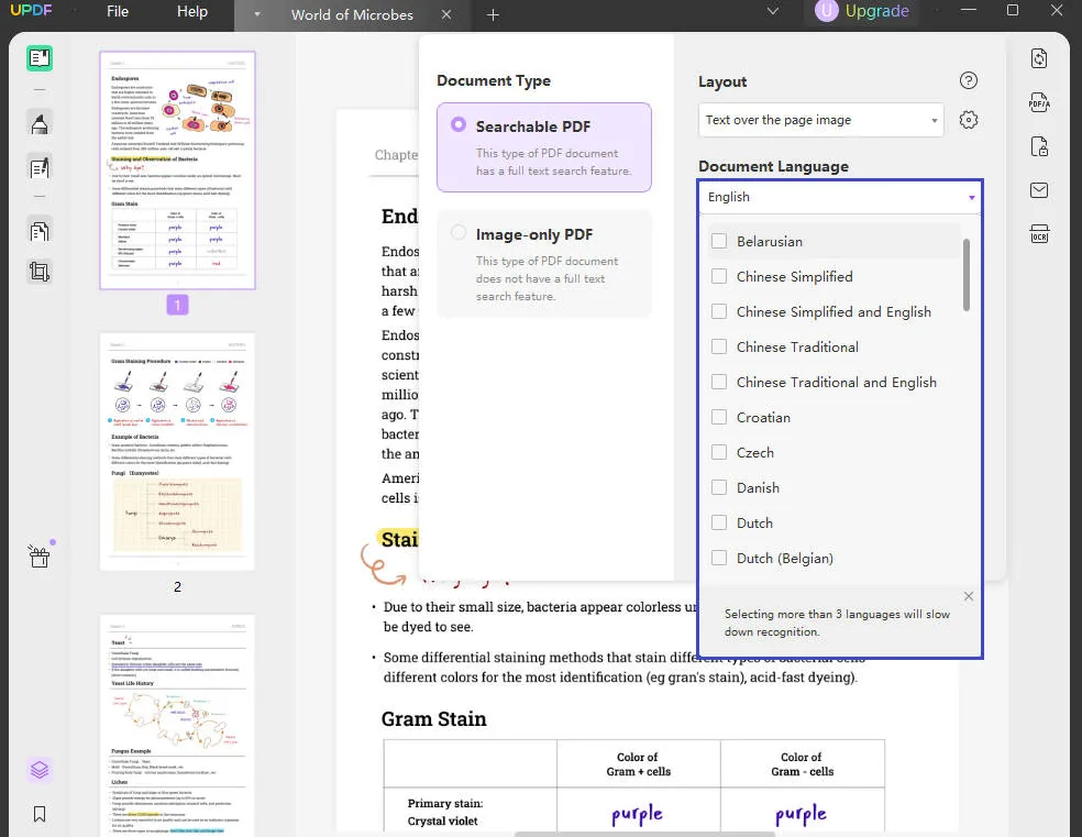 tornar o pdf editável online para mudar a língua