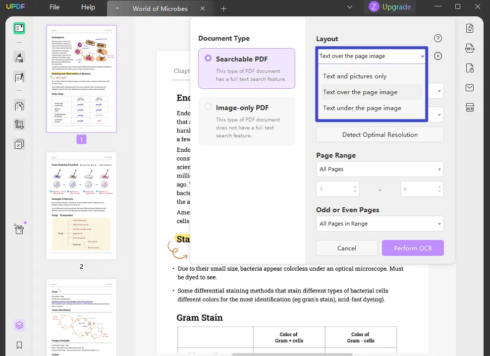 make pdf clear ocr