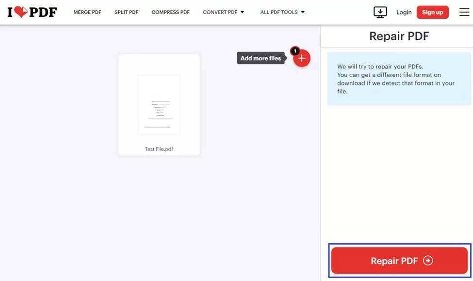 repair pdf files