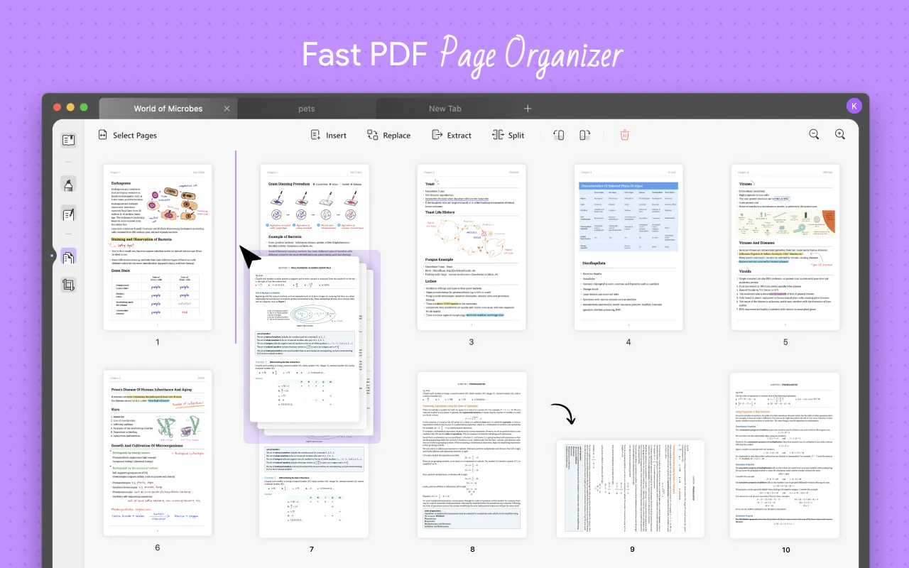 macos compresser pdf avec updf organiser les pages