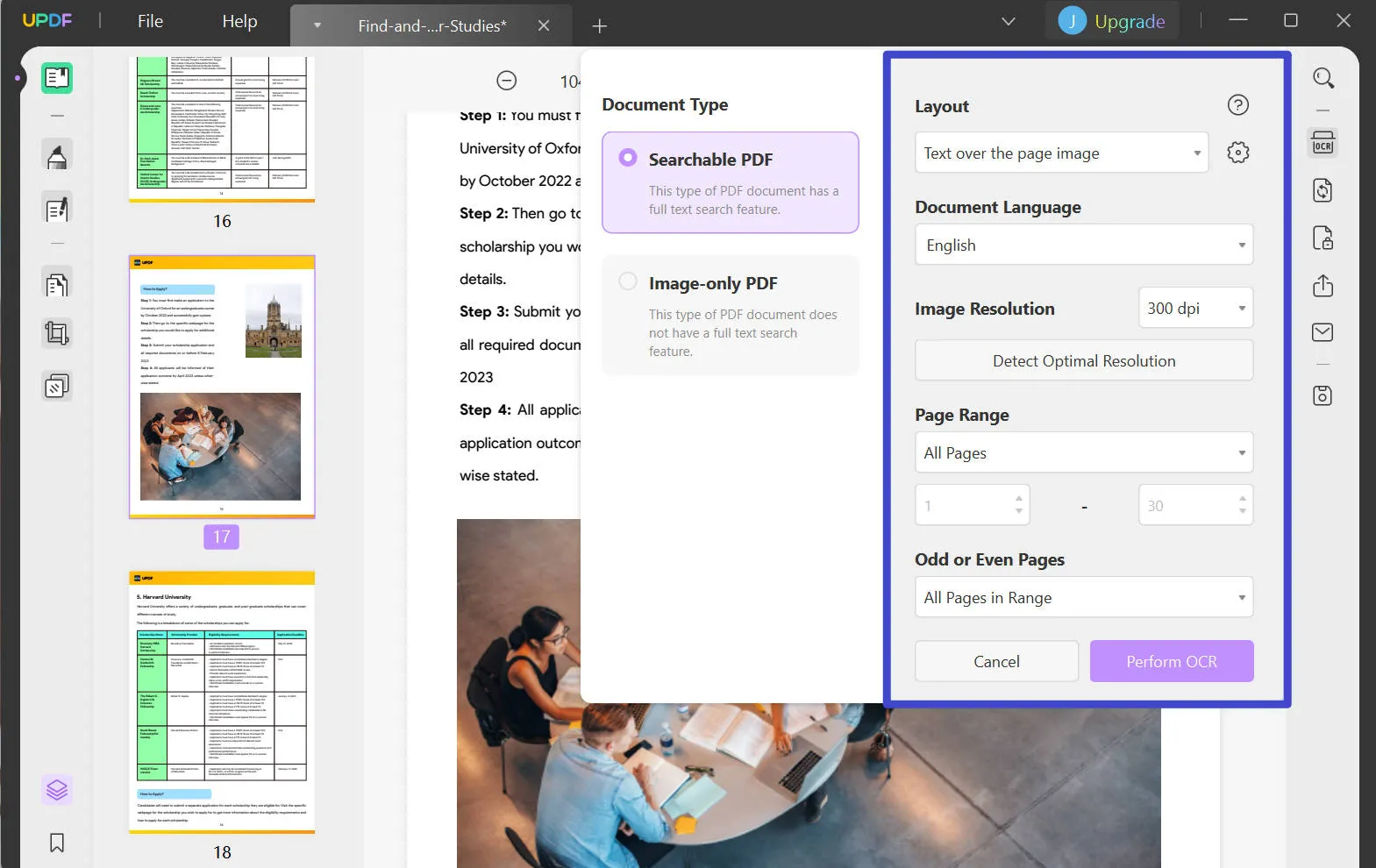 convert scanned pdf to excel ai