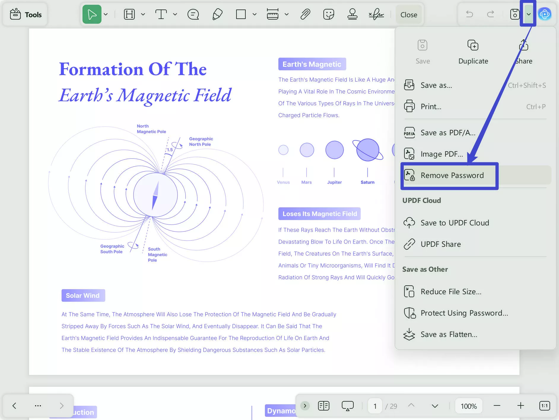 Remove Password to Copy Text from Locked PDF using UPDF