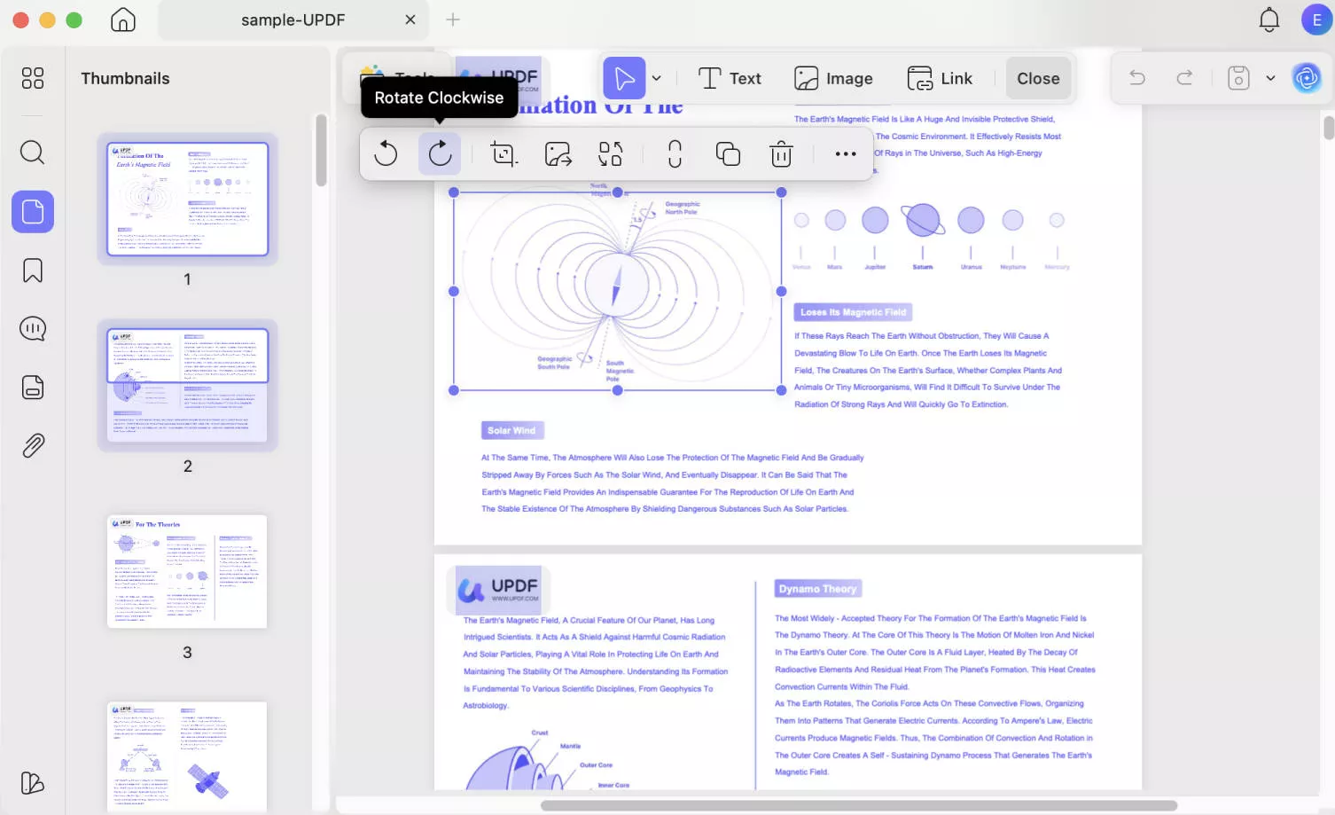 rotate the image on mac