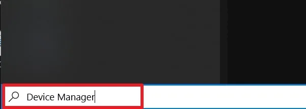 search for device manager