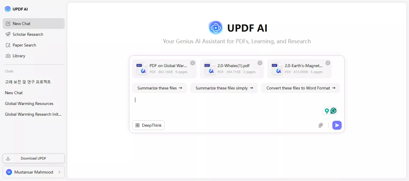 upload multiple pdfs