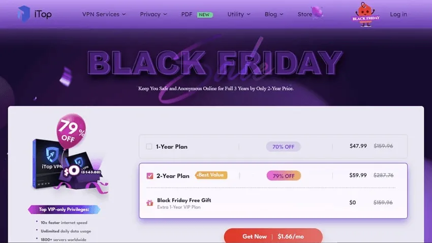 iTopVPN pour Black Friday