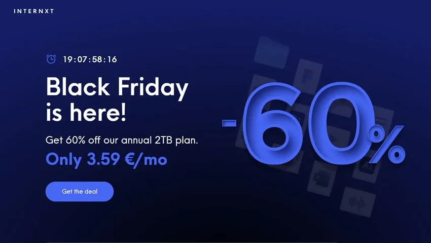 Internxt pour Black Friday