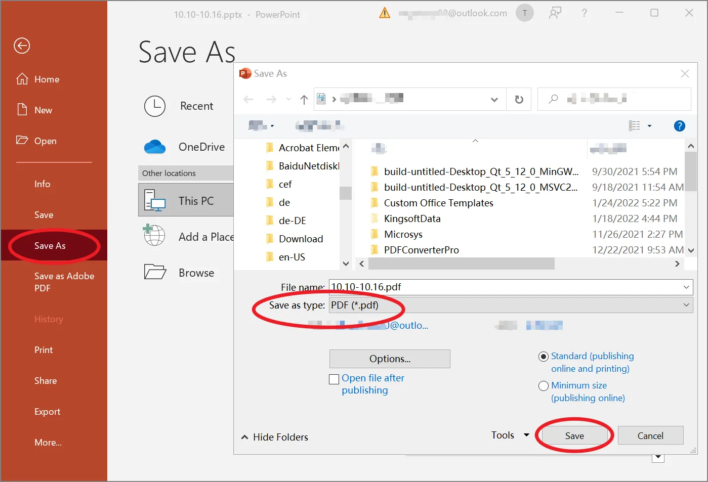  PDF Datei erstellen mit Office