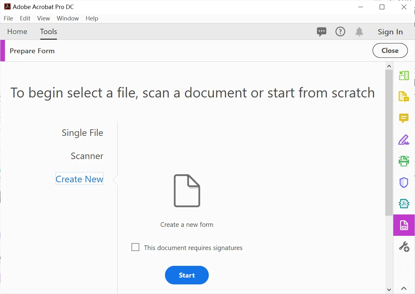 how to create a pdf form