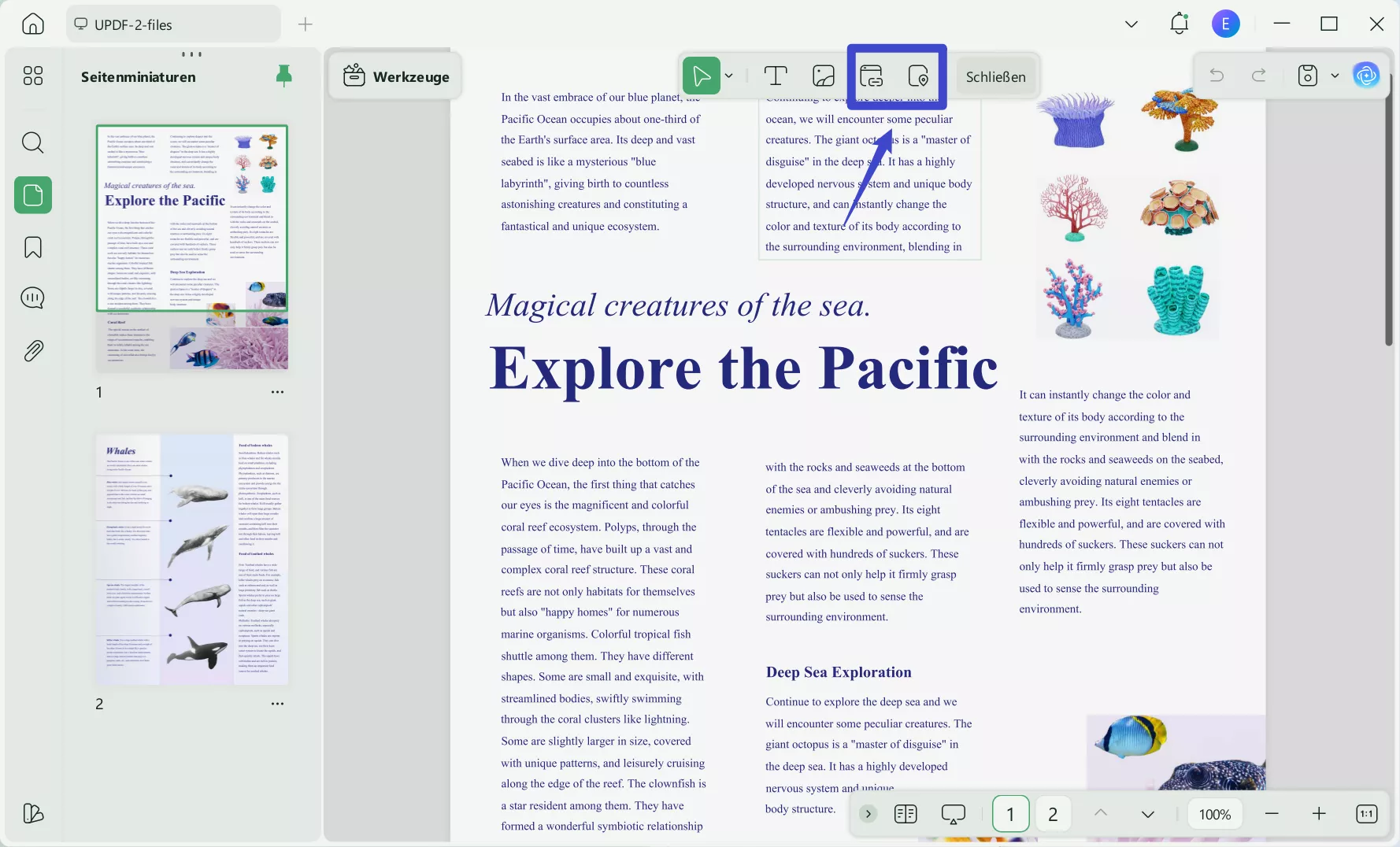 Link zum Web UPDF Link-Funktion hinzufügen