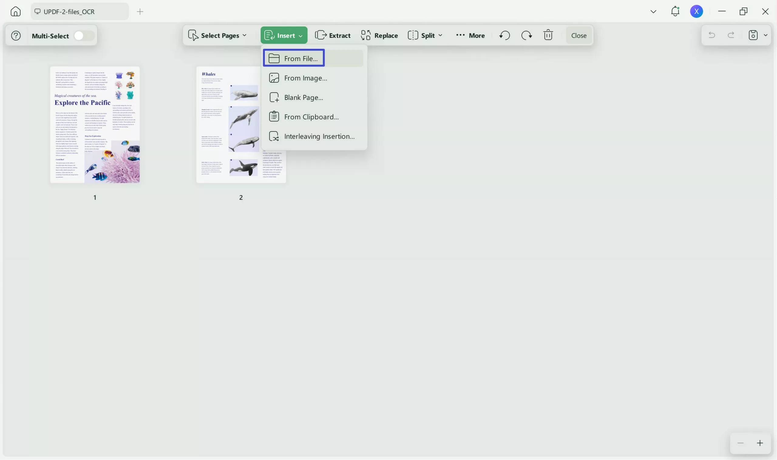 insert pages form file