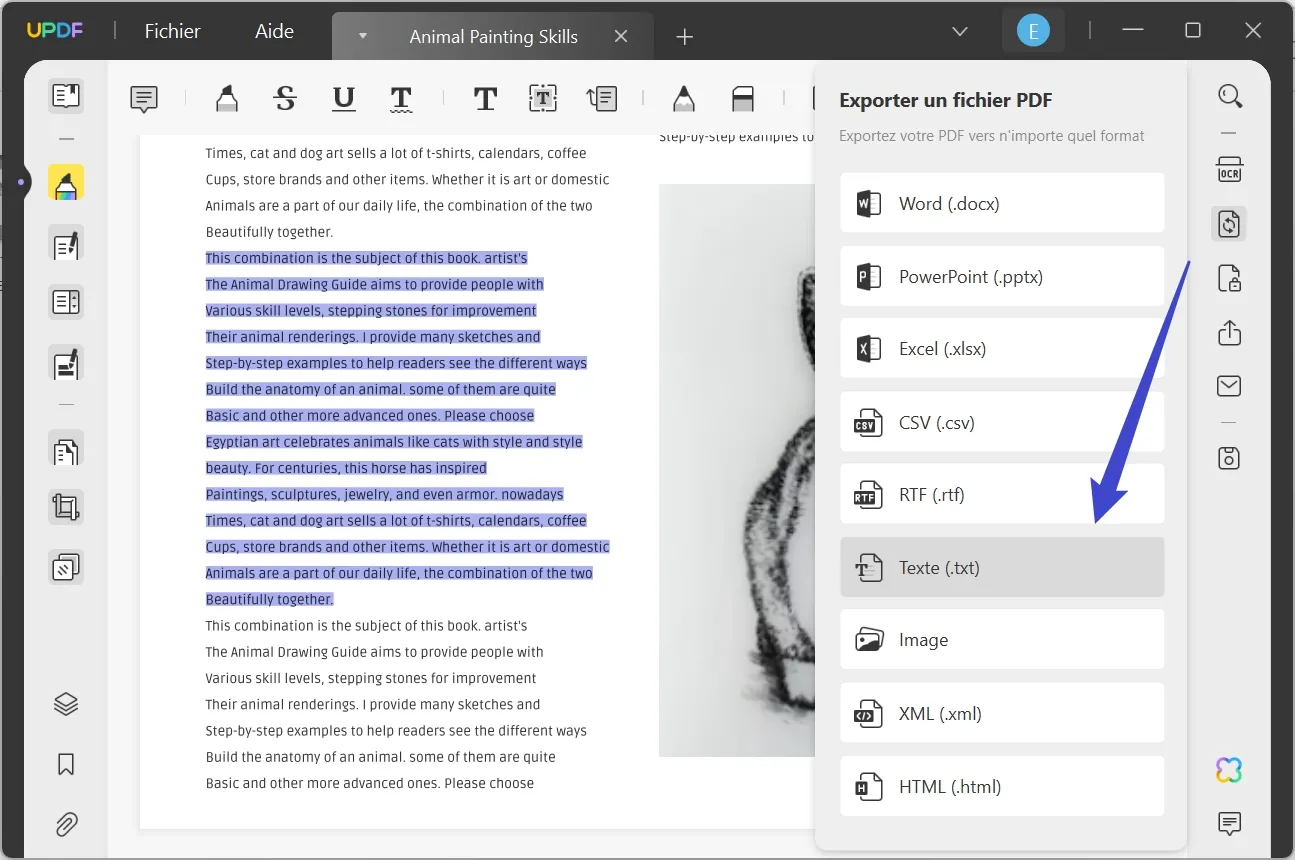 transformer txt en pdf