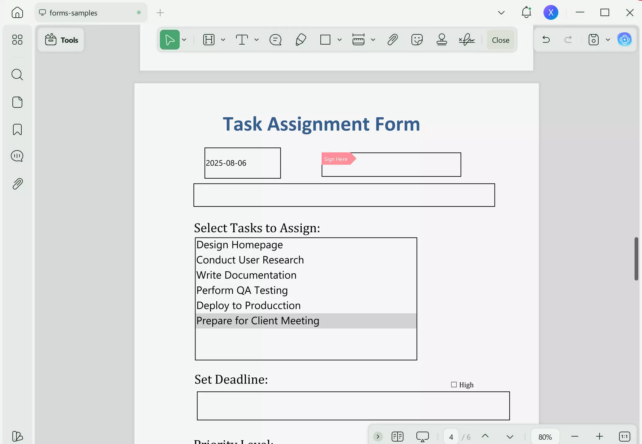 preview form updf windows
