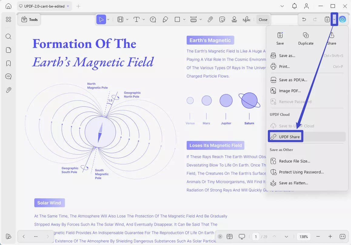 share icon pdf to url