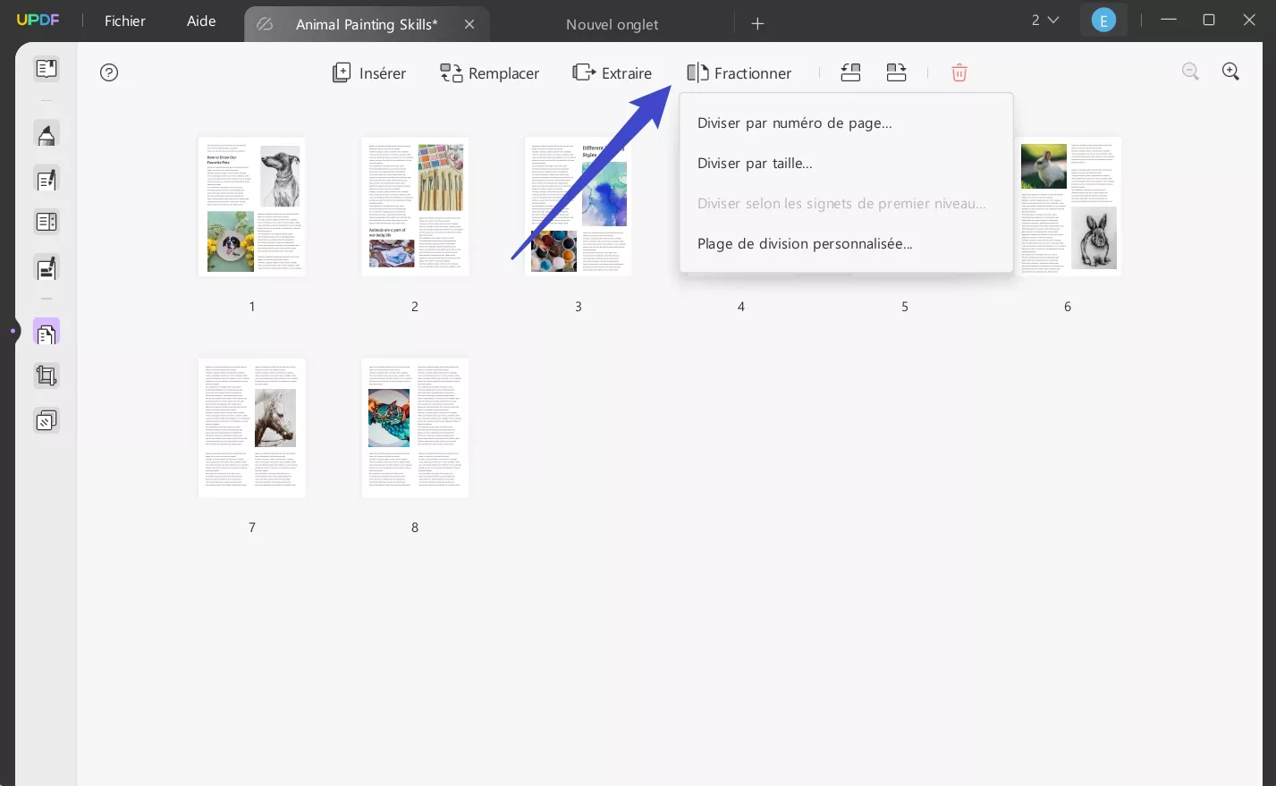 diviser pdf volumineux gratuitement en ligne