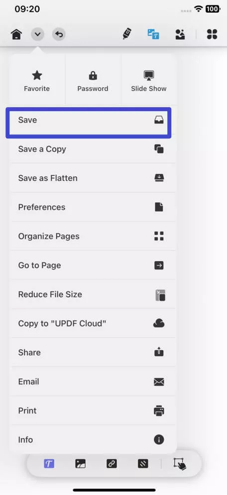 how to save a pdf with ios