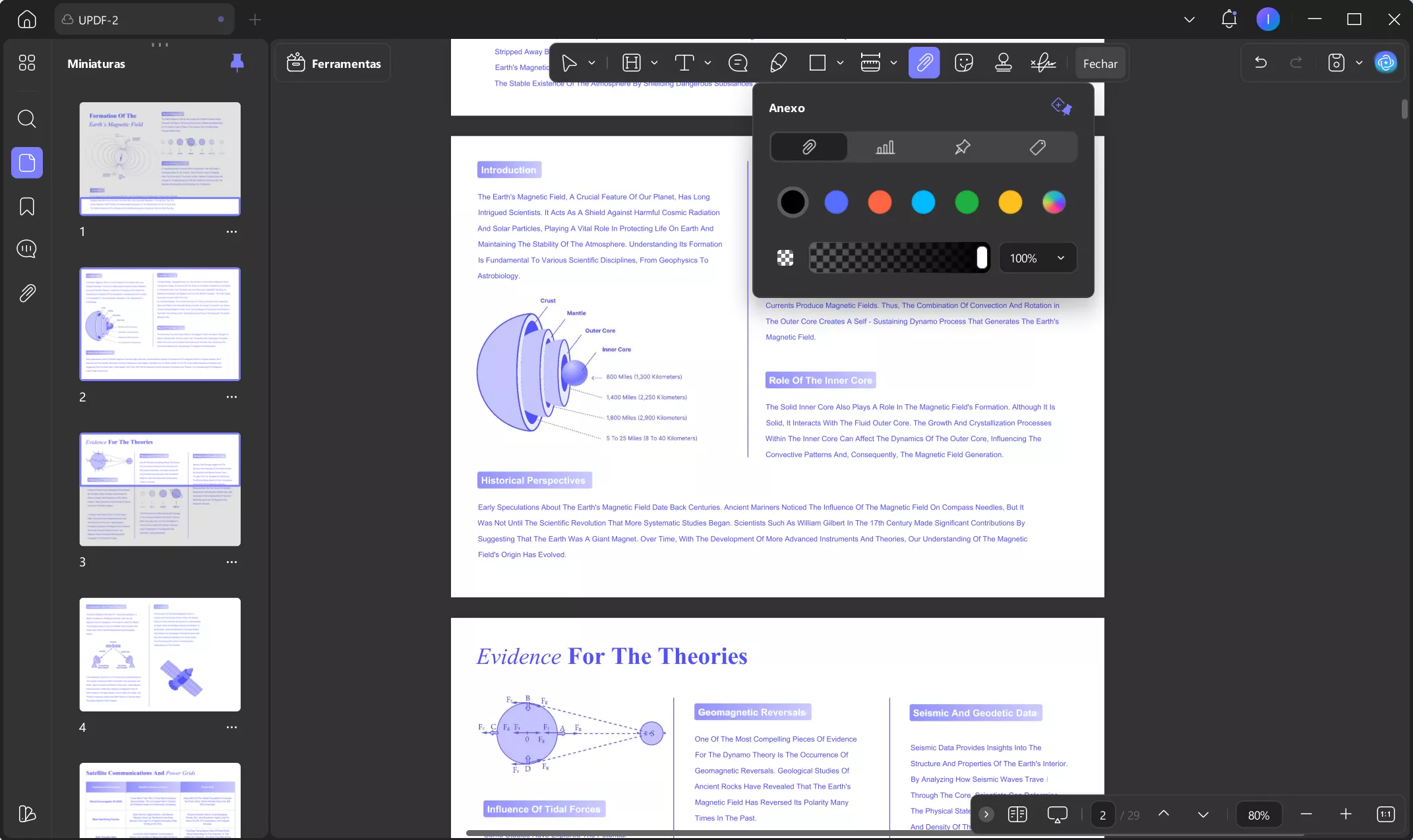 escolher um arquivo como um link