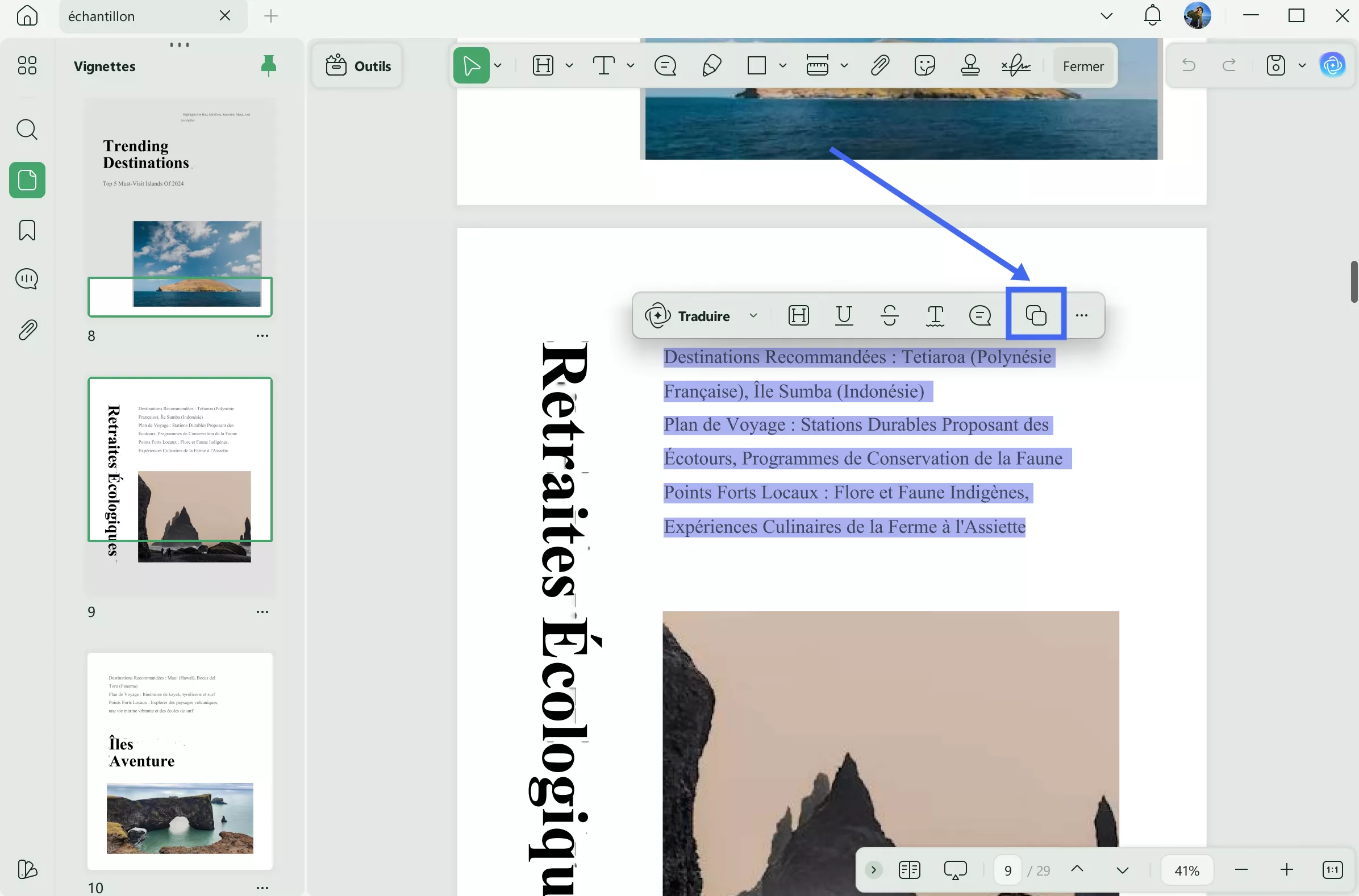 copier du texte d'un pdf