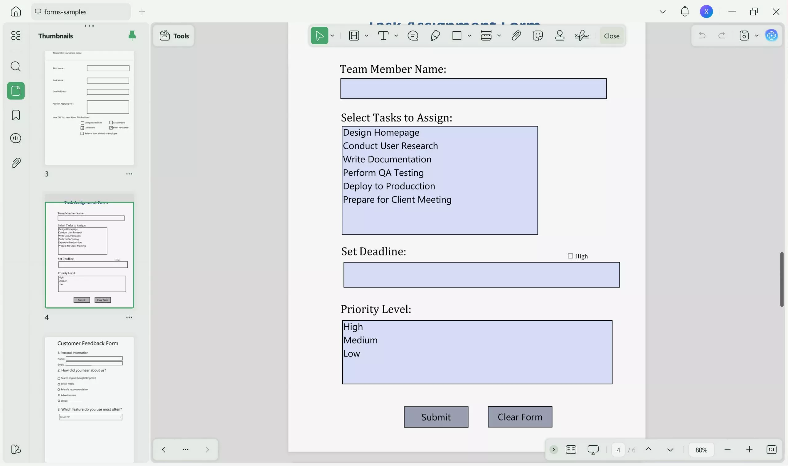 how to save a fillable pdf with updf