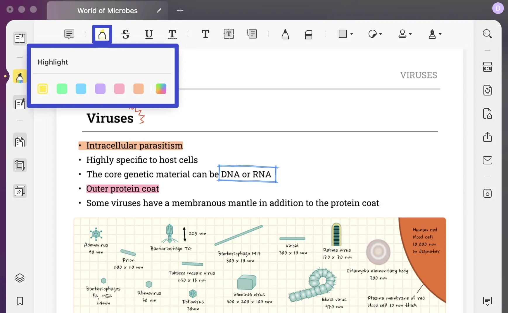 how can i highlight a pdf on mac