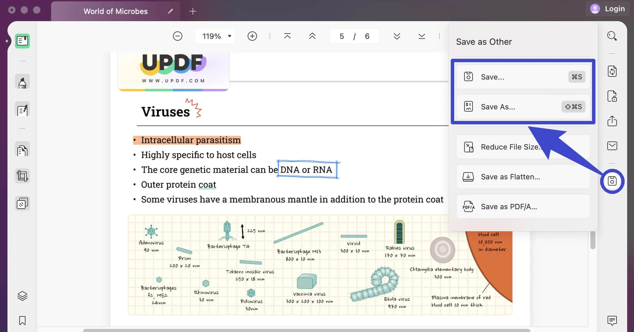 save pdf on mac save as other