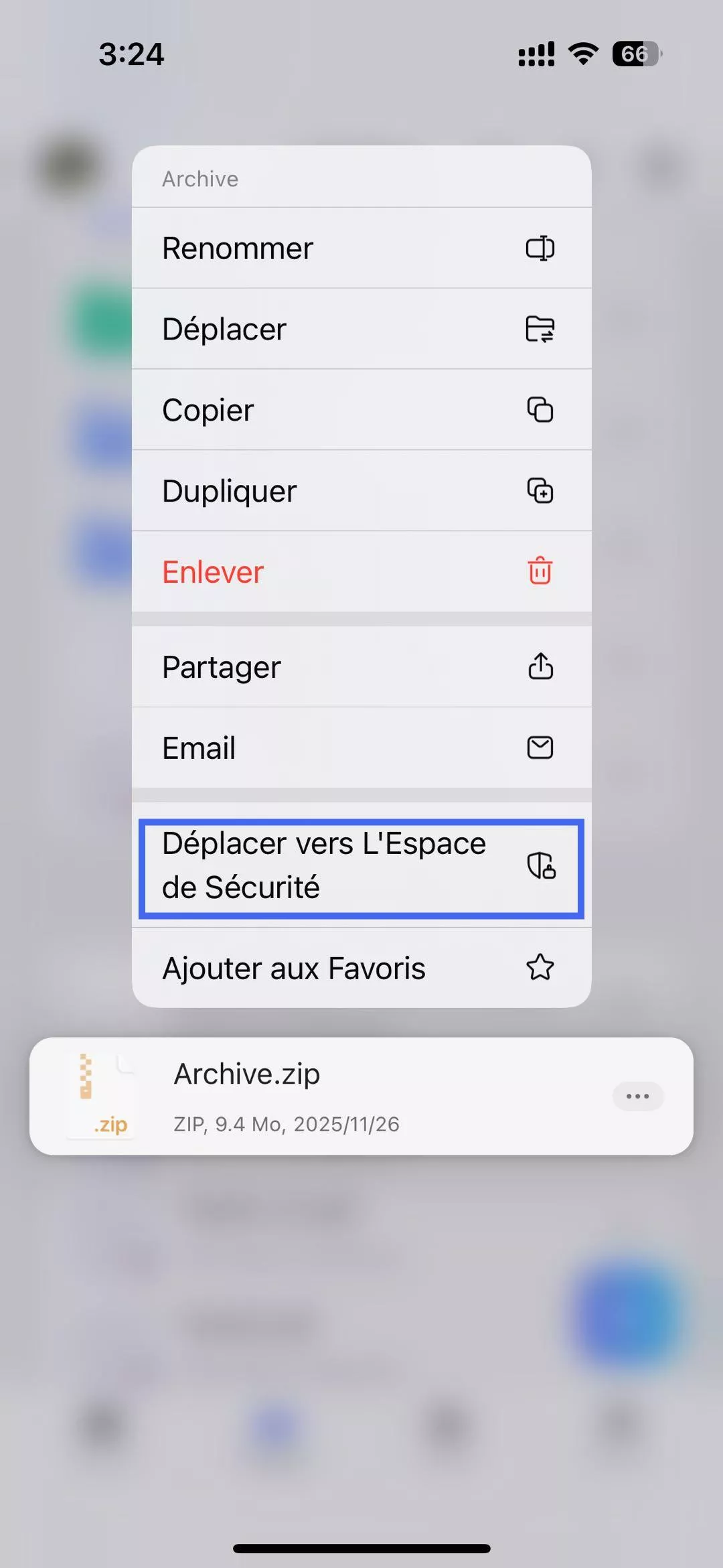 espace de sécurité d'updf