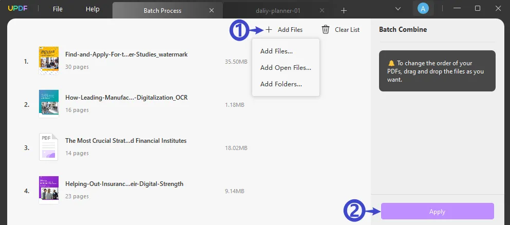 trasformare JPG in PDF su Mac in batch