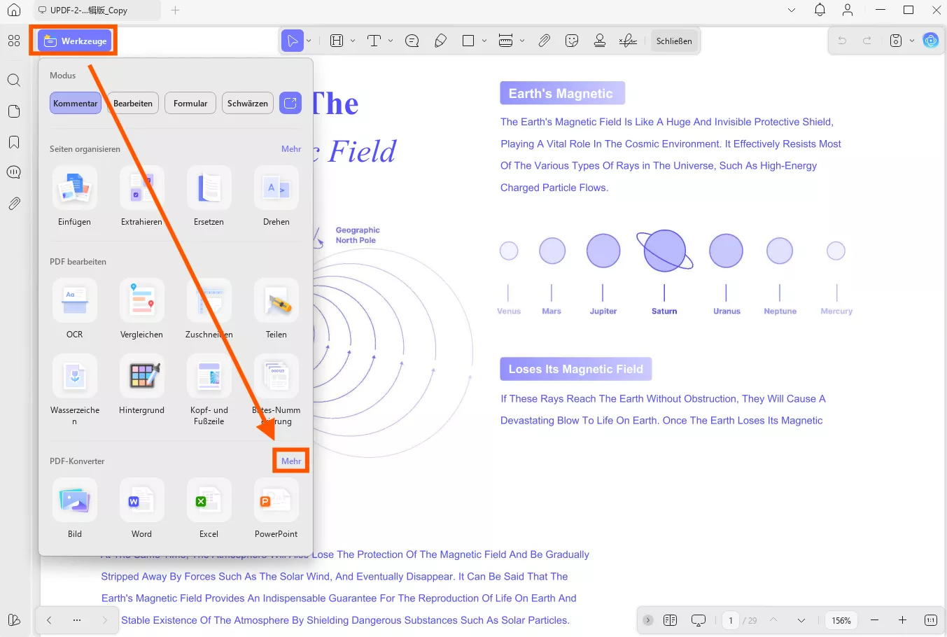 pdf in csv konverter updf