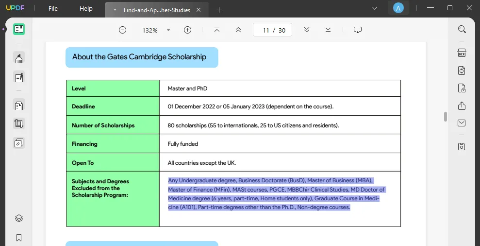 no puedo copiar texto pdf en modo lector